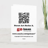 2 laotianische buddhistische Mönche Karte (Rückseite)