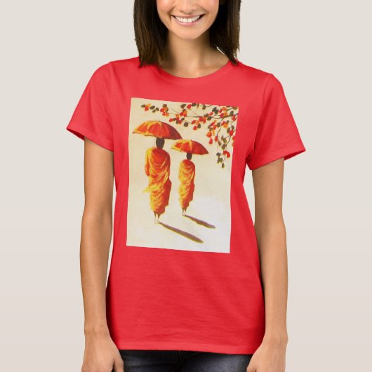 2 laotianische buddhistische Mönche T-Shirt (Vorderseite)
