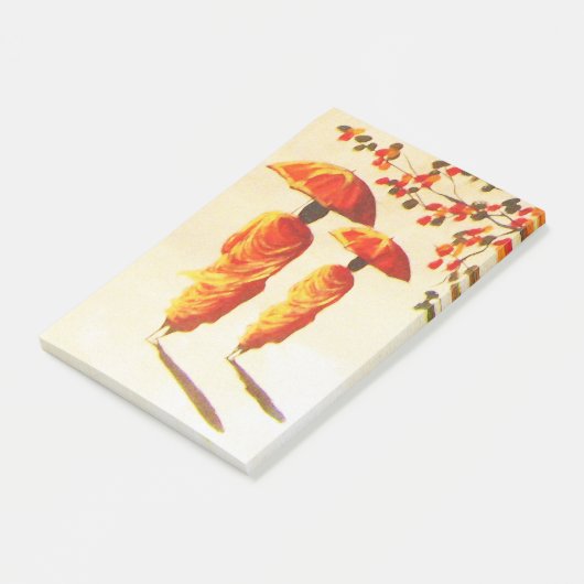 2 laotische buddhistische Mönche Post-it Klebezettel (angewinkelt)