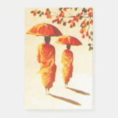 2 laotische buddhistische Mönche Post-it Klebezettel (Vorderseite)
