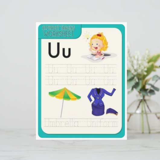 2 Learn To Spell Letter U Teacher Home Schooling (Stehend Vorderseite)