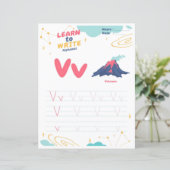 2 Learn To Spell Letter V Teacher Home Schooling (Stehend Vorderseite)