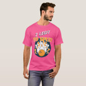 2 Legende zur Split Funny Bowling T-Shirt (Vorne ganz)
