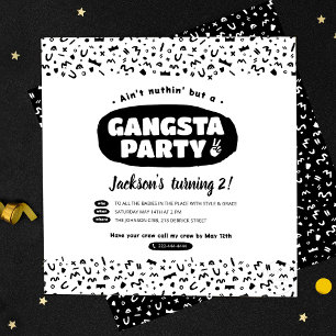 2 Legit to exit, 90s Hip Hop Geburtstag Einladung