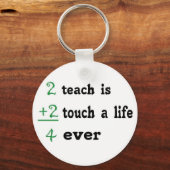 2 lehren ist 2 Touch a Leben 4 je Schlüsselanhänger (Vorderseite)