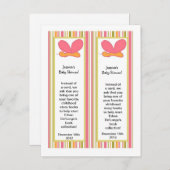 2 Lesezeichen Tropische Stanztiere Einladungspostkarte (Vorne/Hinten)