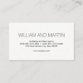 2 Letter Monogram / Corporate Visitenkarte (Rückseite)