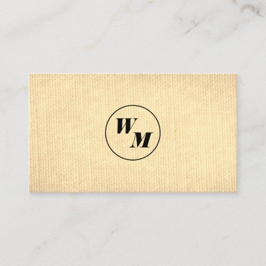 2 Letter Monogram / Corporate Visitenkarte (Vorderseite)