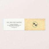 2 Letter Monogram / Corporate Visitenkarten (Außenseite Aufgefaltet)