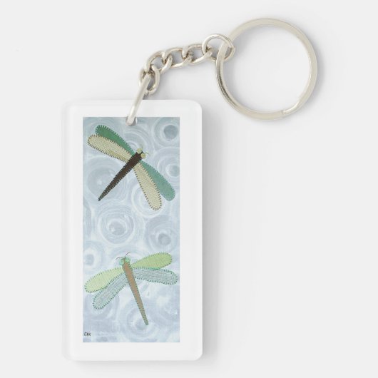 2 Libellen #1 Schlüsselanhänger (Rückseite)