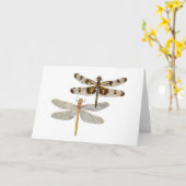 2 Libellen Karte (Gelbe Blume)