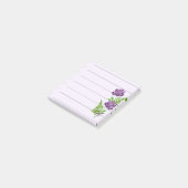 2 Lila Rose mit Ferns Post-it Klebezettel (angewinkelt)