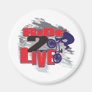 2 Live BMX Rider Magnet