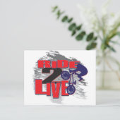 2 Live BMX Rider Postkarte (Stehend Vorderseite)