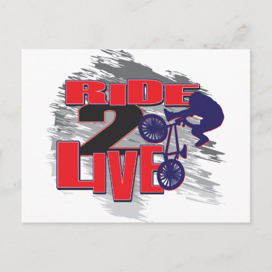 2 Live BMX Rider Postkarte (Vorderseite)
