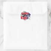 2 Live BMX Rider Runder Aufkleber (Tasche)