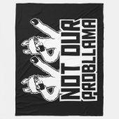 2 Llamas Not Our Probllama Dabbing Sunglasses Cool Fleecedecke (Vorderseite)