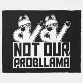 2 Llamas Not Our Probllama Dabbing Sunglasses Cool Fleecedecke (Vorderseite (Horizontal))