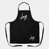 2 Logogeschäft Moderne Schwarze Schürze (Vorderseite)