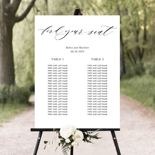 2 Long Tables Micro Wedding Seekartenzeichen Poster