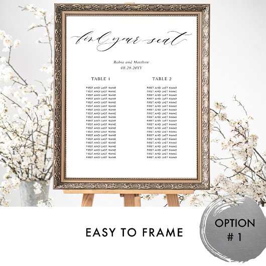 2 Long Tables Micro Wedding Seekartenzeichen Poster