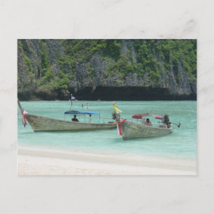 2 Longtail boats - Phi Phi Islands, Thailand Postkarte
