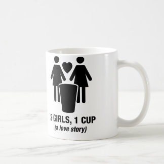 2 Mädchen eine Schale - 2girls1cup - lustiges Kaffeetasse