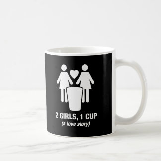 2 Mädchen eine Schale - 2girls1cup - lustiges Kaffeetasse