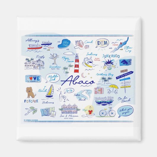 2 " Magnet - "Die ABCs der Hoffnung Stadt" (Vorne)