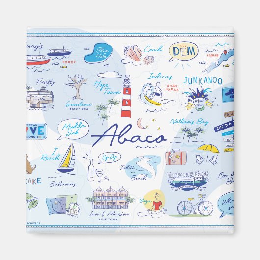 2 " Magnet - "Die ABCs der Hoffnung Stadt" (Vorne)