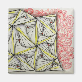 2" Magnet mit Originalkunst