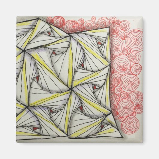 2" Magnet mit Originalkunst (Vorne)