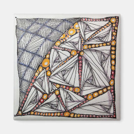 2" Magnet mit Originalkunst