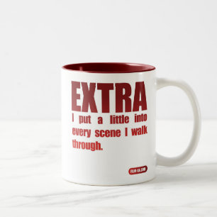 2. Mahlzeit-Tasse "Extra " Zweifarbige Tasse