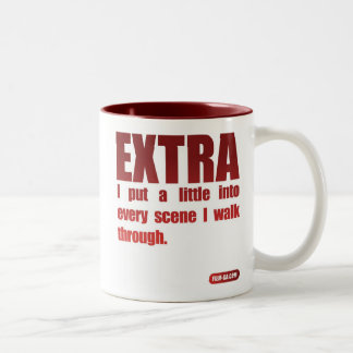 2. Mahlzeit-Tasse "Extra " Zweifarbige Tasse