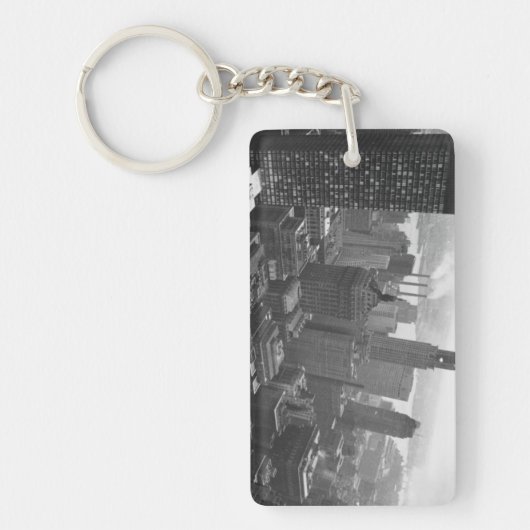 2. Mai 1961:  Das Chrysler-Gebäude in New York Schlüsselanhänger (Vorderseite)