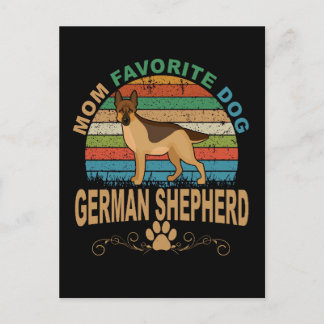 2 Mama Lieblingshund Deutscher Hirte Postkarte