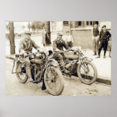 2 Männer auf Motorrädern riesiges Poster (Vorne)