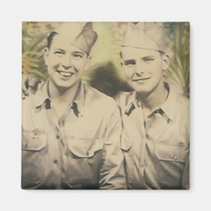 2 Männer im Umarmungmagnet Magnet