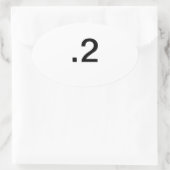 .2 Marathon-Laufaufkleber Ovaler Aufkleber (Tasche)