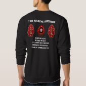 2. Marineinfanteriedivision-Sweatshirt Sweatshirt (Rückseite)