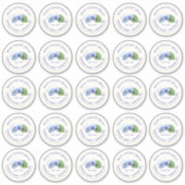 2" Mason Jar Lid Label Violet Jelly Vinyl (Vorderseite)