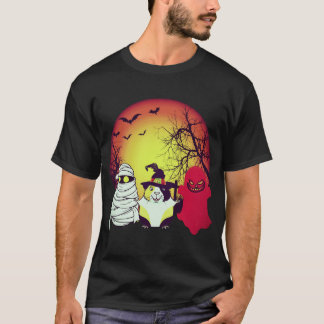 2 Meerschweinchen Halloween Kürbisse T-Shirt