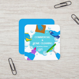 2 Mehrfache Namen für die Reinigung der Visitenkar Quadratische Visitenkarte