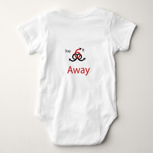 2 Meter weit Bleibe T-Shirt (Rückseite)