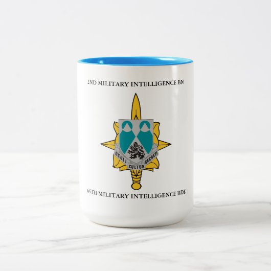 2. MILITÄRISCHE INTELLIGENZ-BATTALION 66. M I BDE ZWEIFARBIGE TASSE (Mittel)