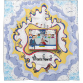 2 Minutes For Hooking | Literal Wordplay Duschvorhang (Vorderseite)