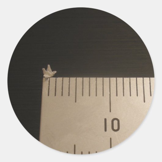 2 mm Origami Crane Runder Aufkleber (Vorderseite)