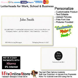 2 Modern White Logo Promote Company Brand Name  Visitenkarte