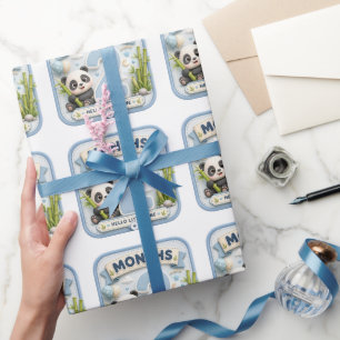2 Monate Baby Meilenstein Weltabenteuer Geschenkpapier